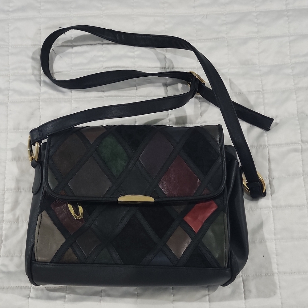 Cabin Creek Patchwork Leather Shoulder Cross Body Bag
